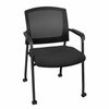 Regency Knight Multi-Purpose Mobile Office Mesh Side Chair - with Casters, Black, 4PK 5675CBK4PK